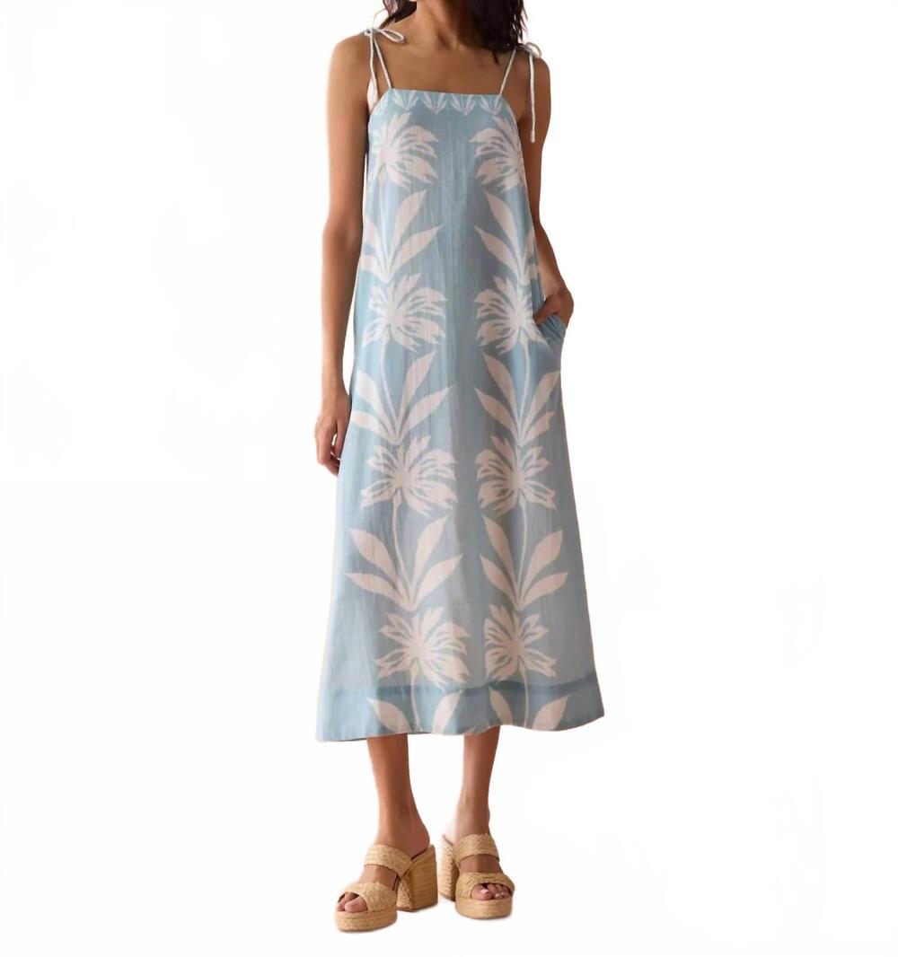 NEW OMIKA tillie maxi dress in dana skylight